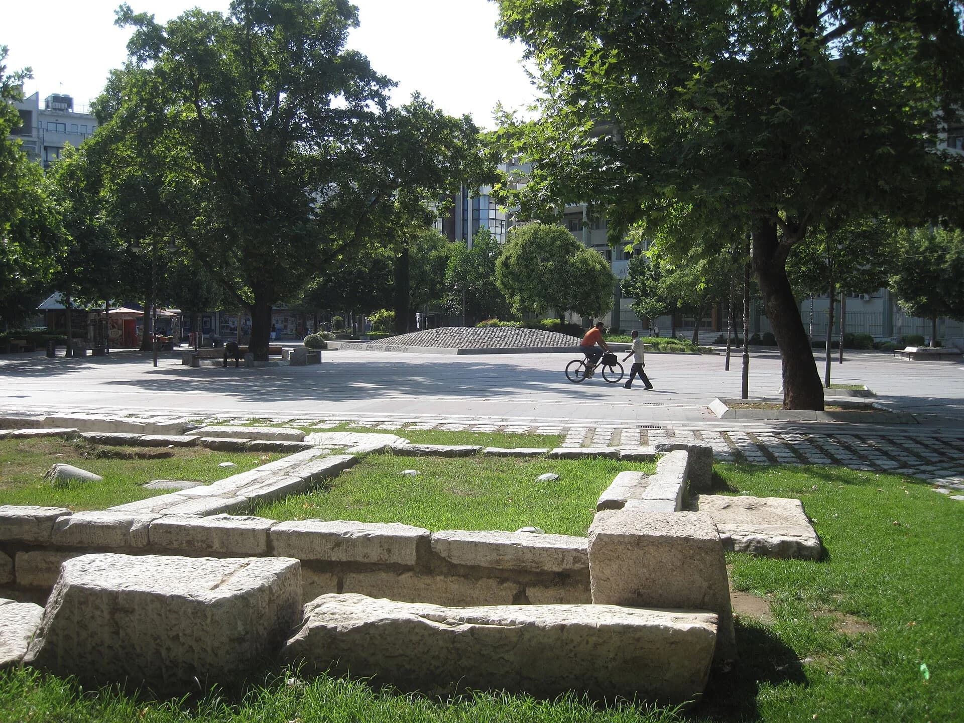 Άποψη της κεντρικής πλατείας της Λάρισας
